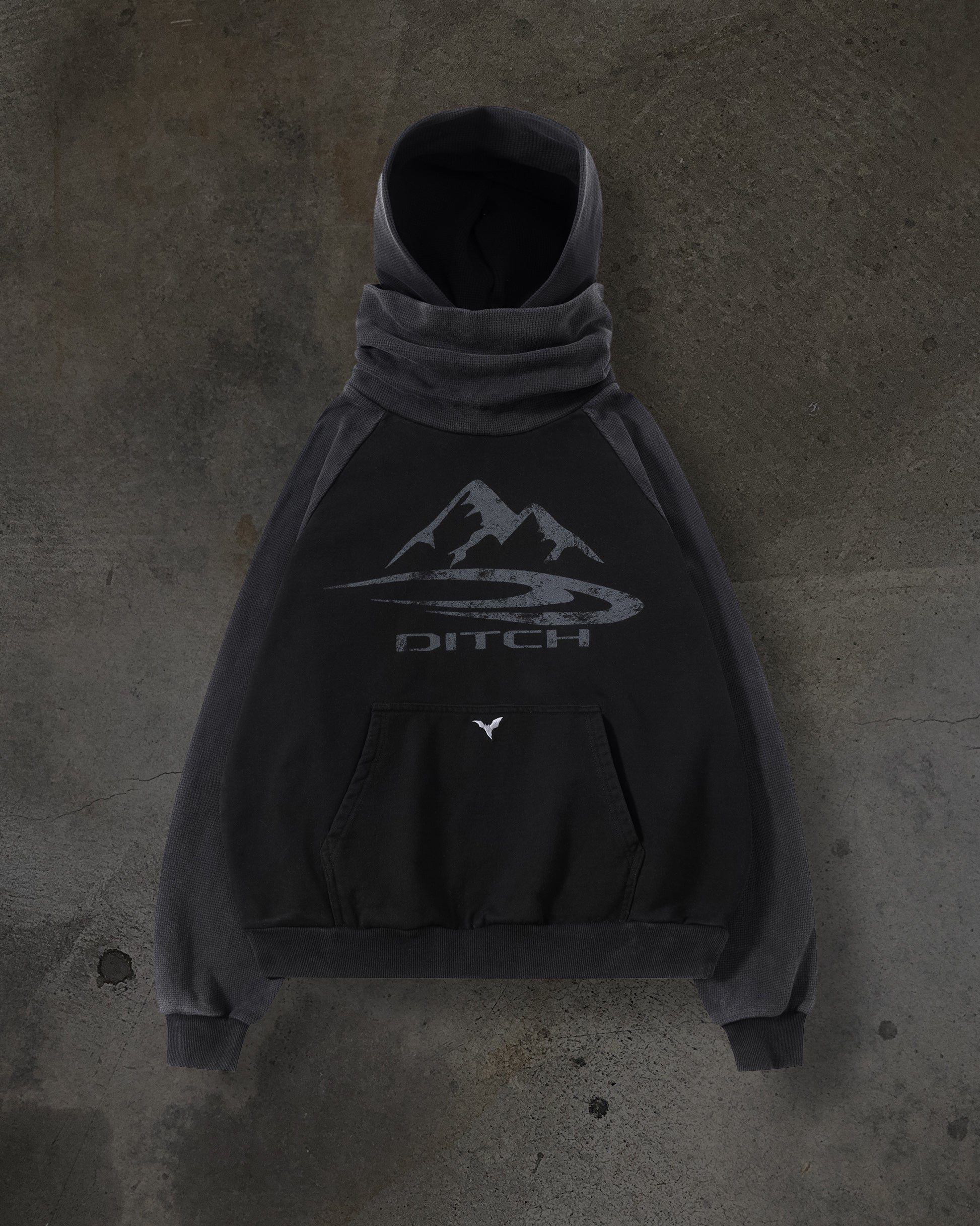 SUMMIT MASKED HOODIE (COAL/THERMAL)-IYAMIUIO