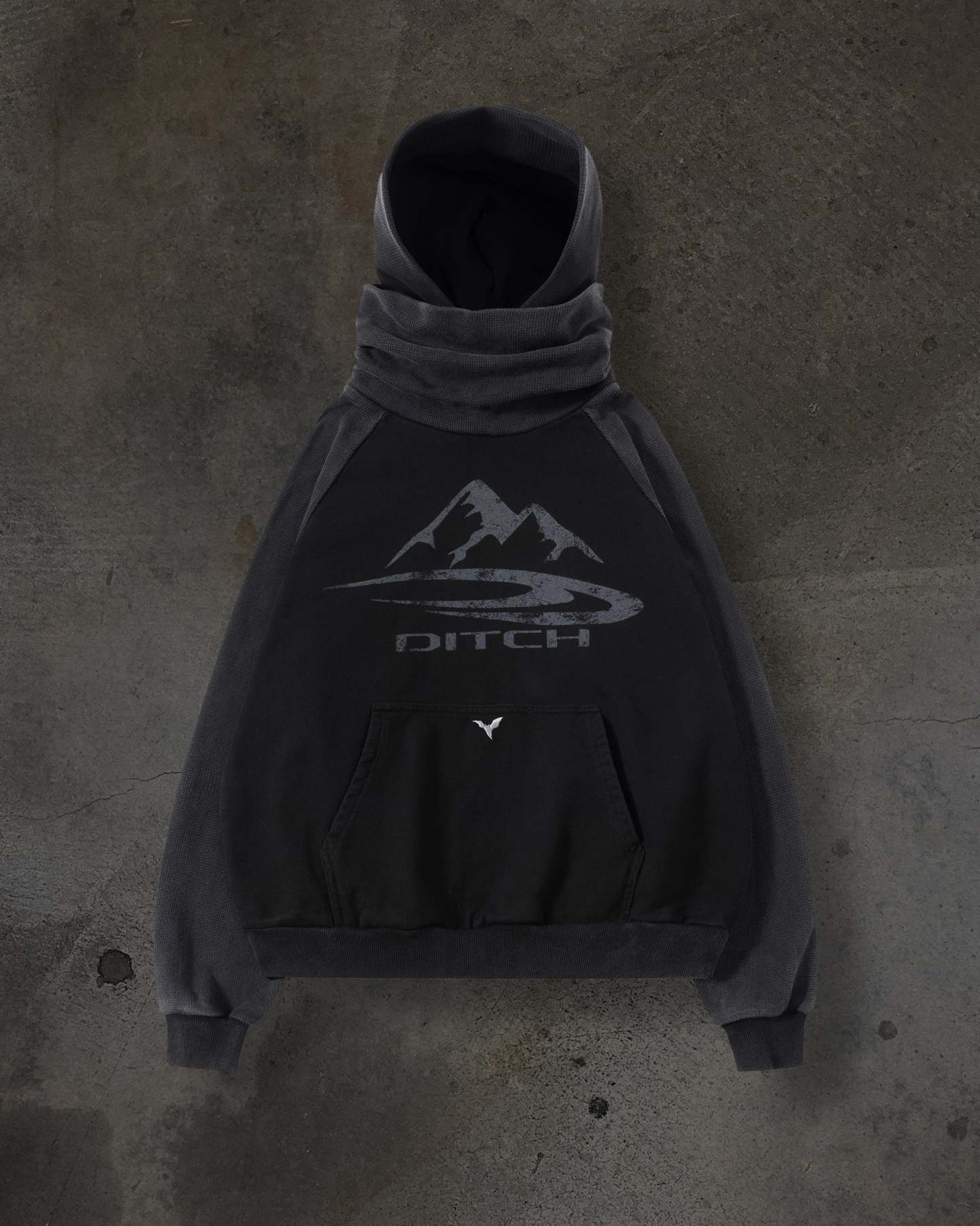 SUMMIT MASKED HOODIE (COAL/THERMAL)-IYAMIUIO