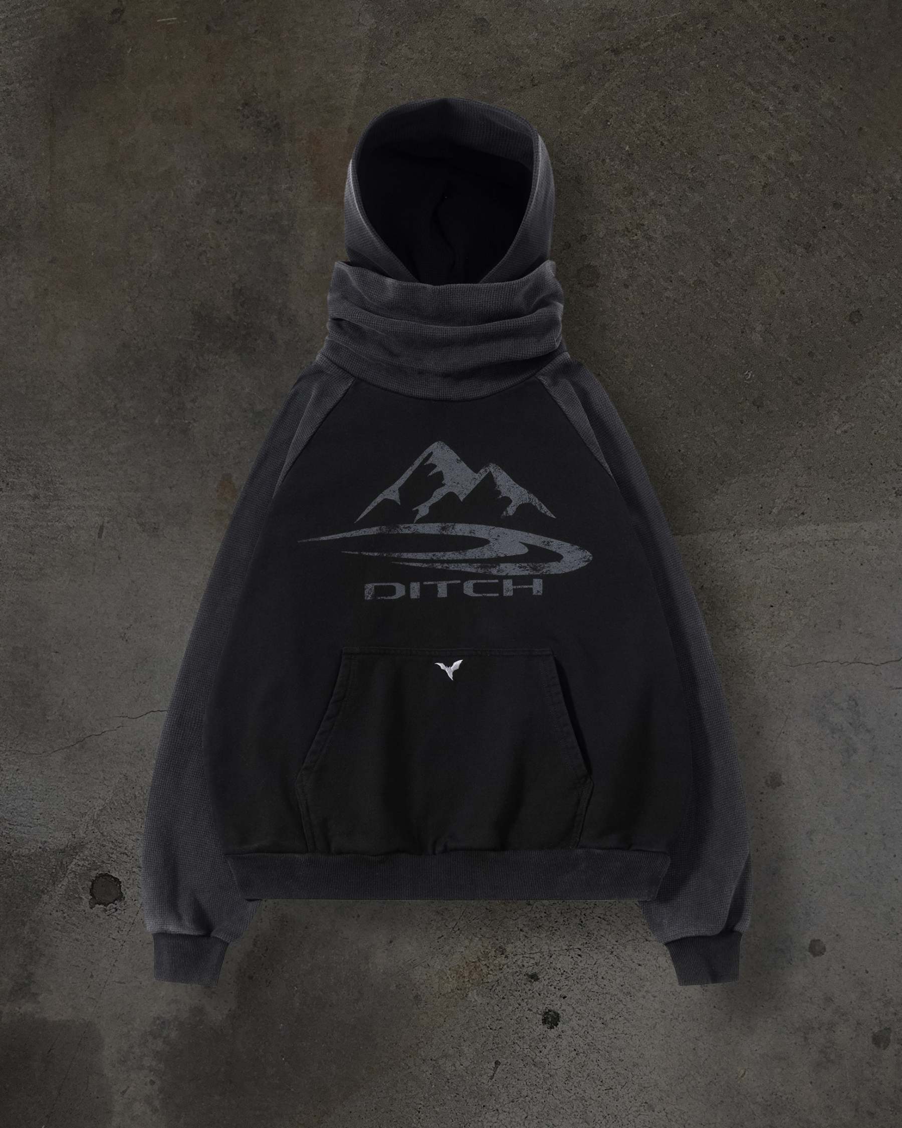 SUMMIT MASKED HOODIE (COAL/THERMAL)-IYAMIUIO