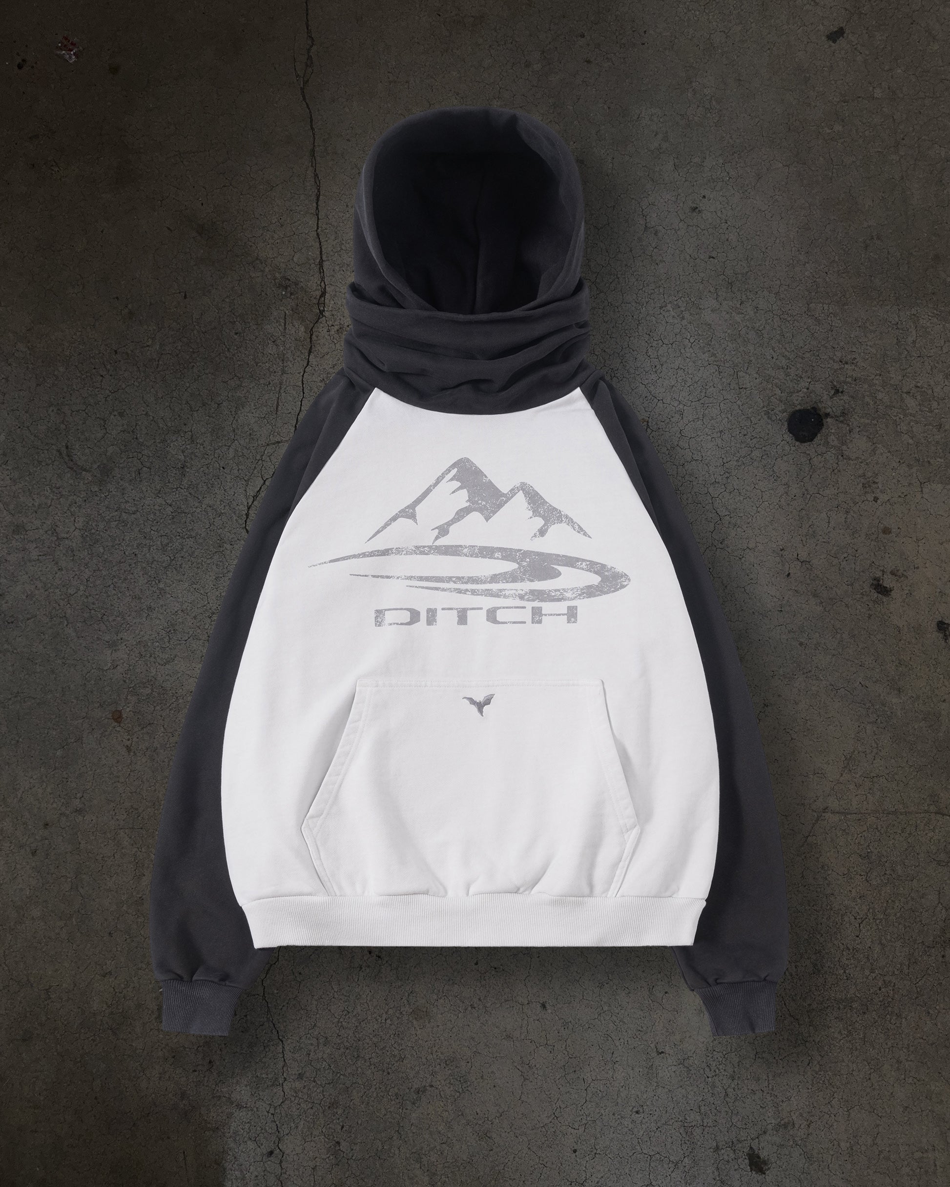 SUMMIT MASKED HOODIE (WHITE)-IYAMIUIO