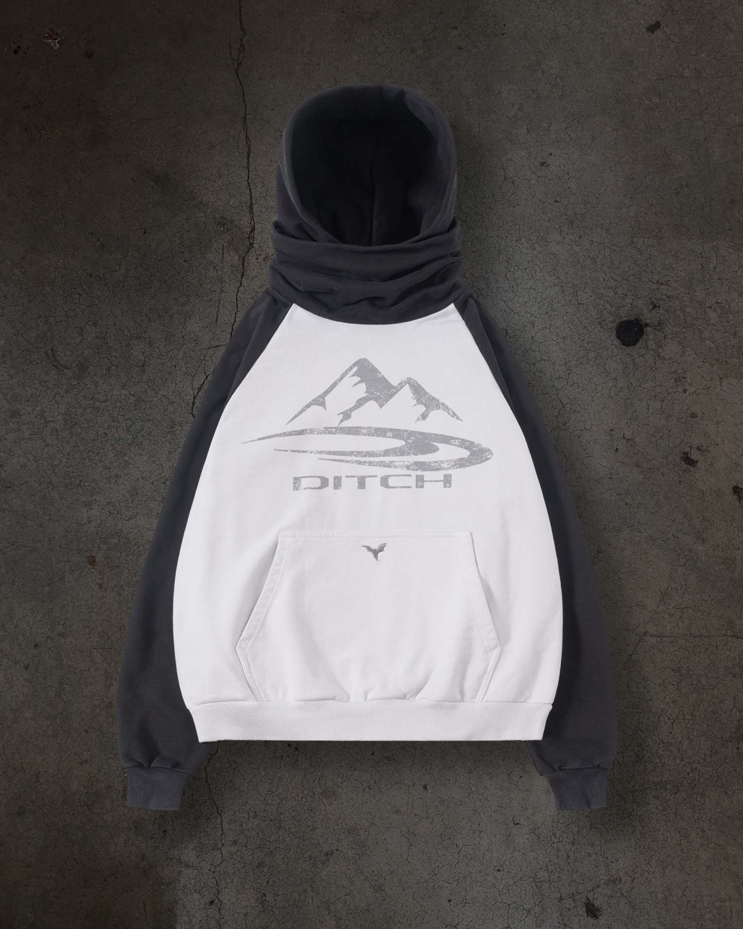SUMMIT MASKED HOODIE (WHITE)-IYAMIUIO