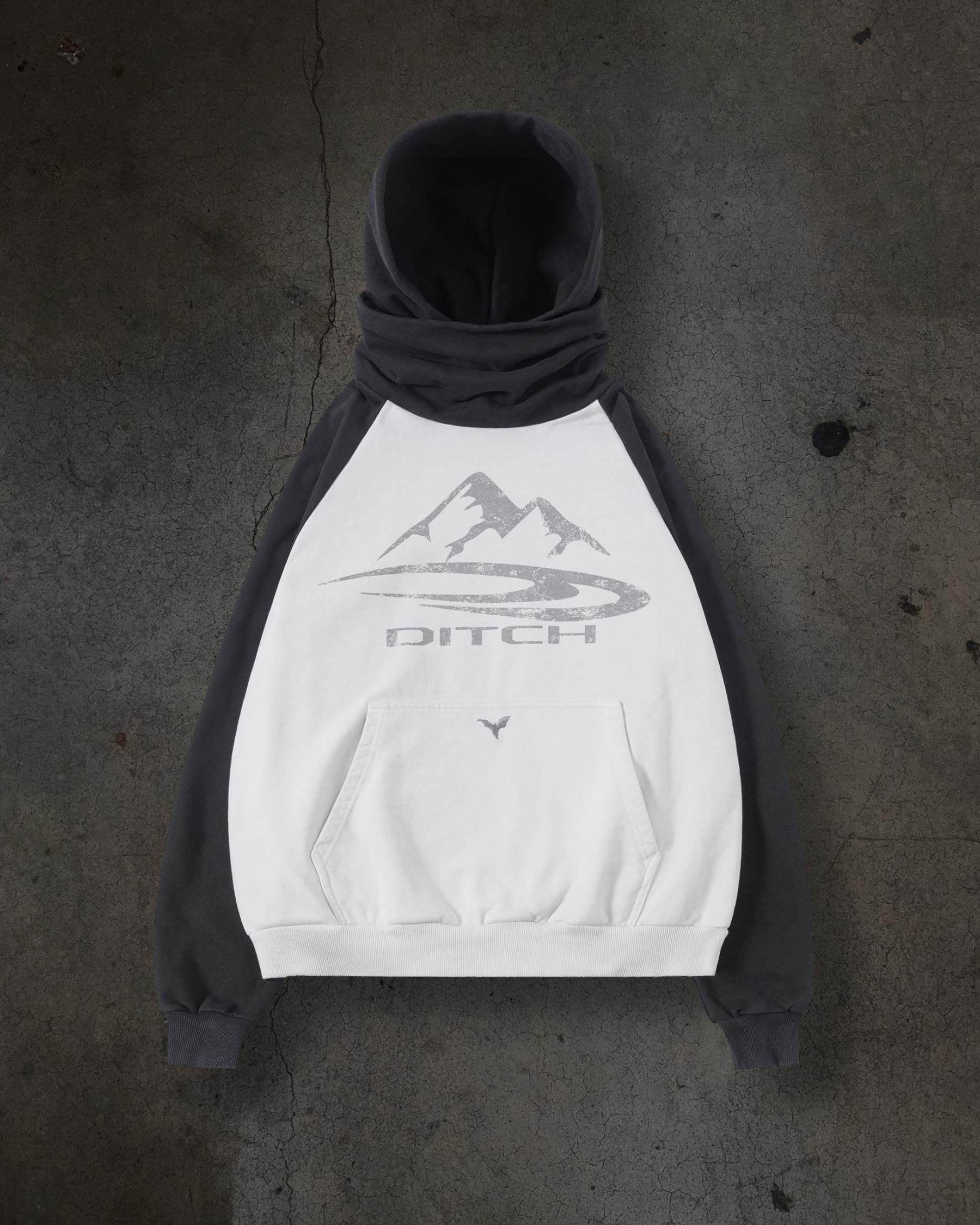 SUMMIT MASKED HOODIE (WHITE)-IYAMIUIO