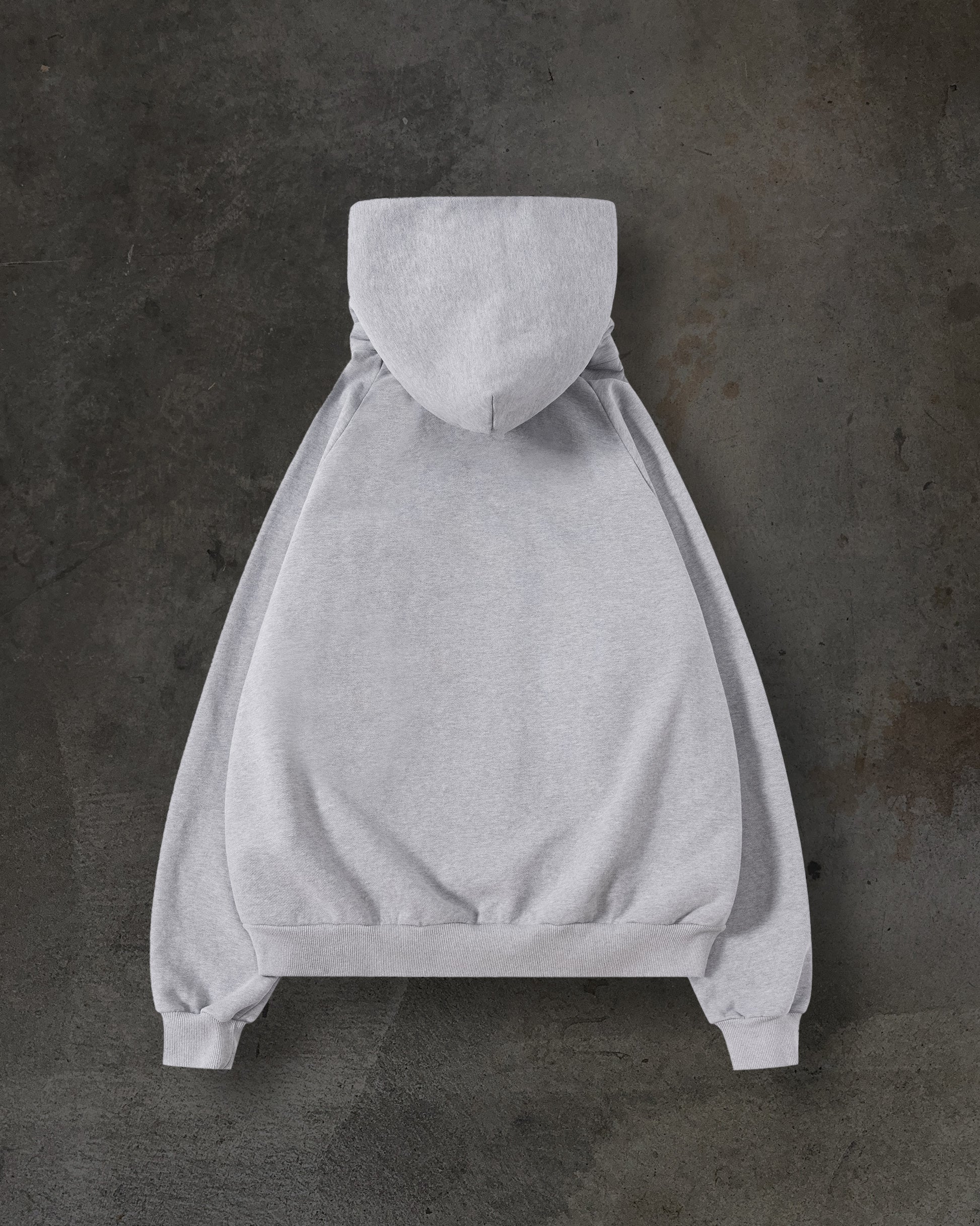 SUMMIT MASKED HOODIE (HEATHER GREY)-IYAMIUIO