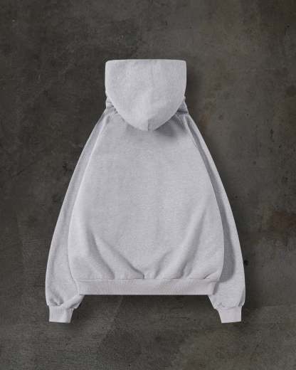 SUMMIT MASKED HOODIE (HEATHER GREY)-IYAMIUIO