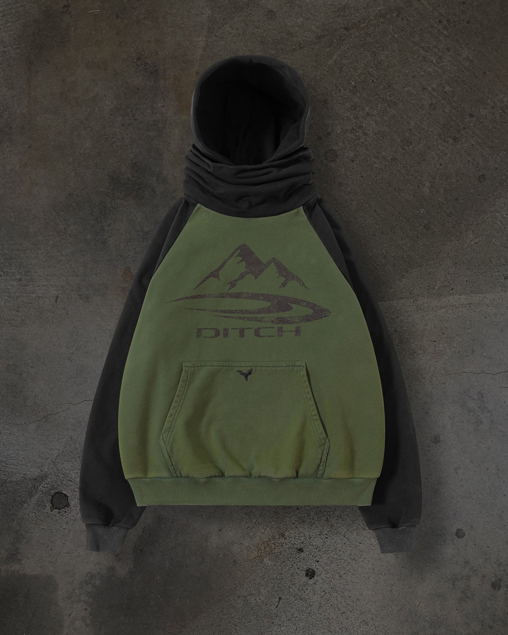 SUMMIT MASKED HOODIE (PINE)-IYAMIUIO