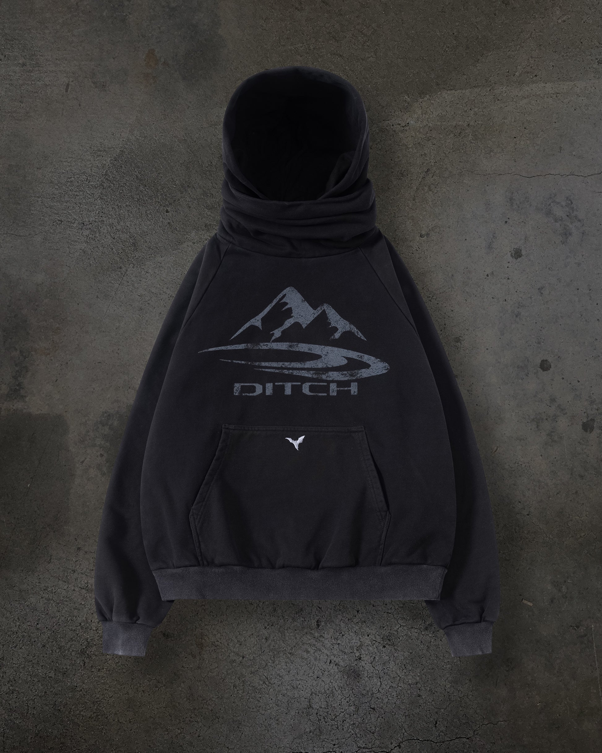 SUMMIT MASKED HOODIE (COAL)-IYAMIUIO