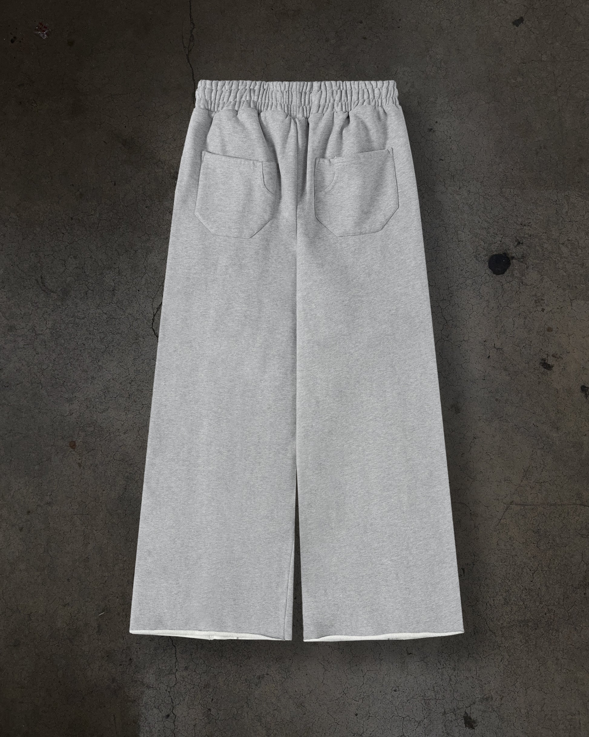 PATCHED SWEATS (HEATHER GREY)-IYAMIUIO