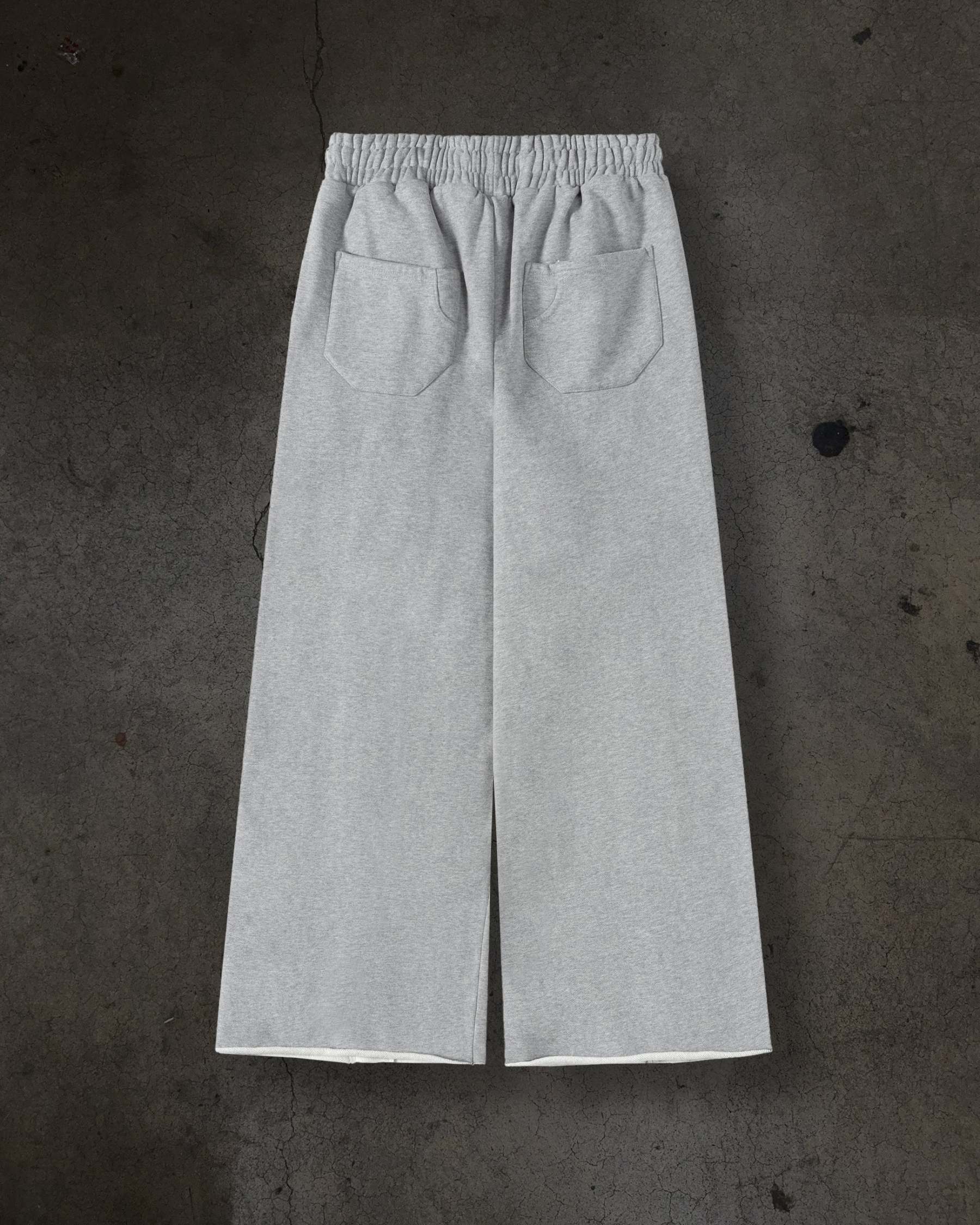 PATCHED SWEATS (HEATHER GREY)-IYAMIUIO