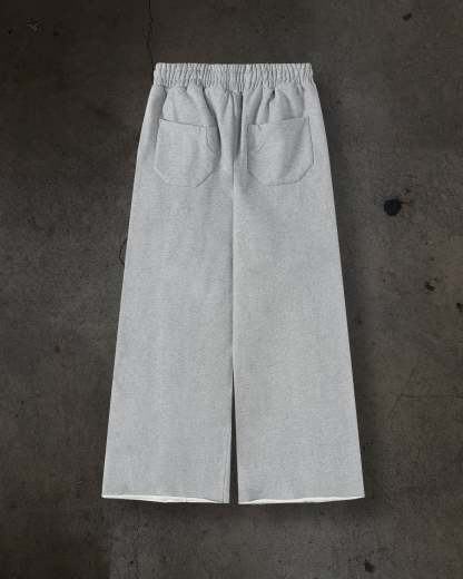 PATCHED SWEATS (HEATHER GREY)-IYAMIUIO