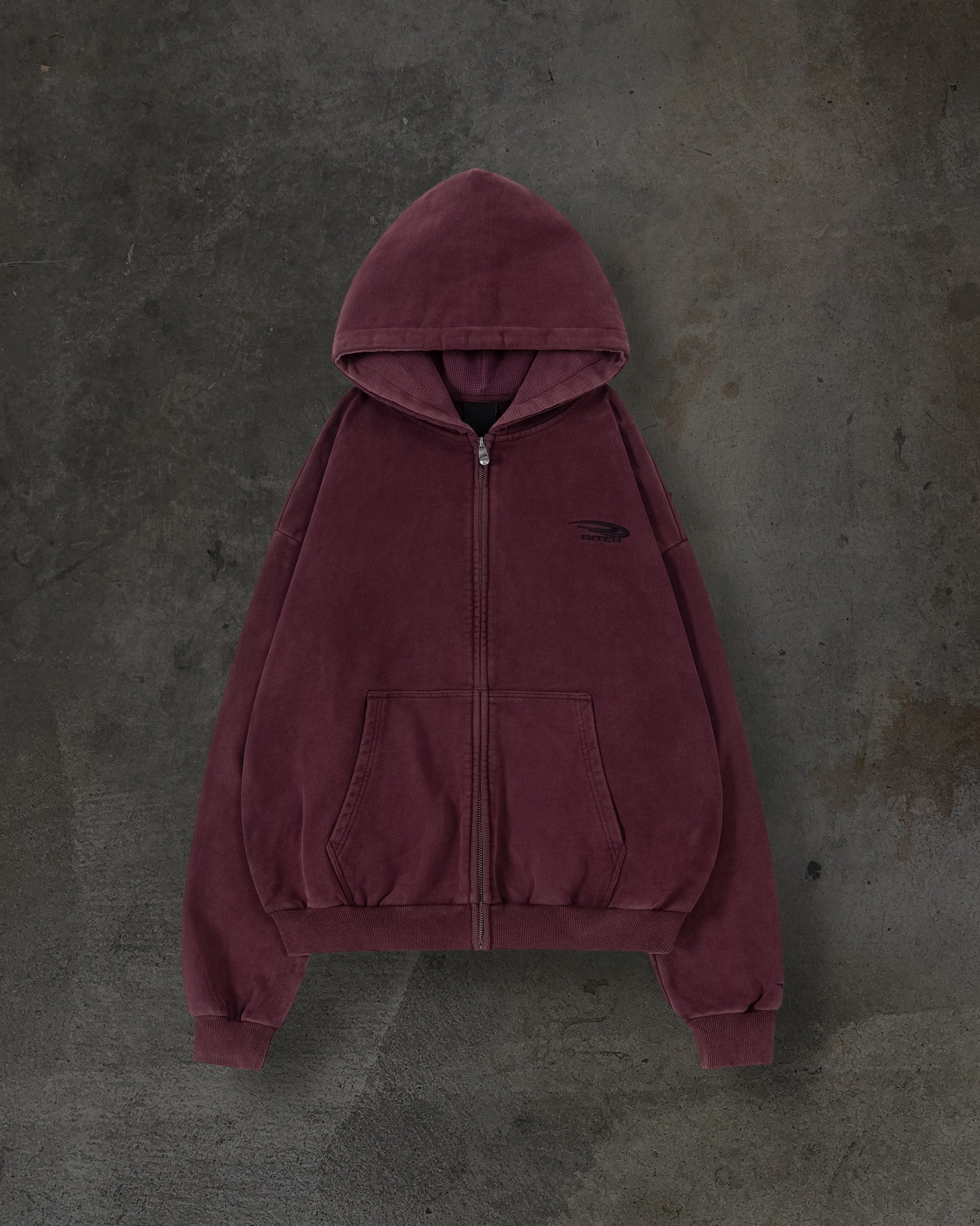 ATHLETIC ZIPUP (CRIMSON)-IYAMIUIO