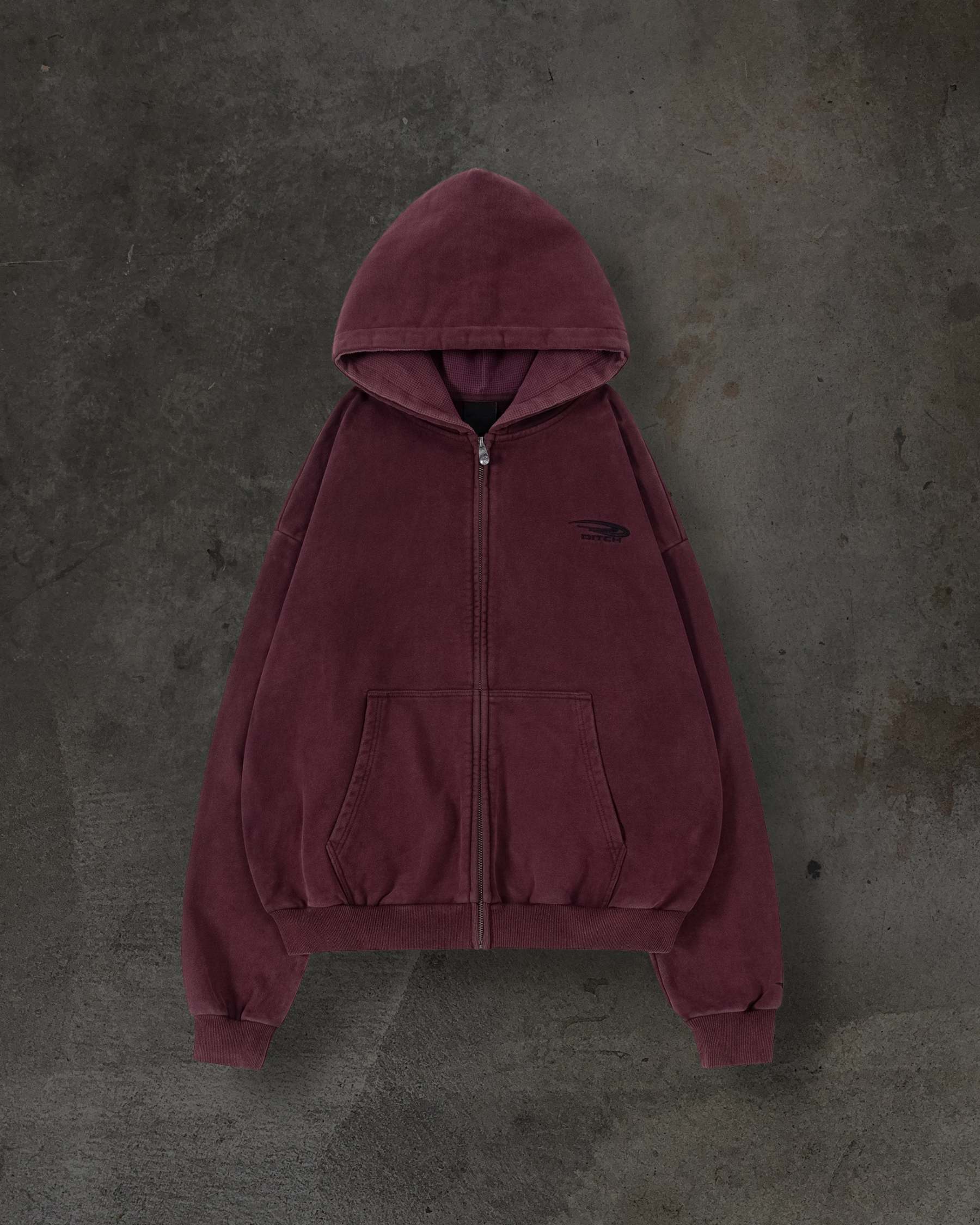 ATHLETIC ZIPUP (CRIMSON)-IYAMIUIO