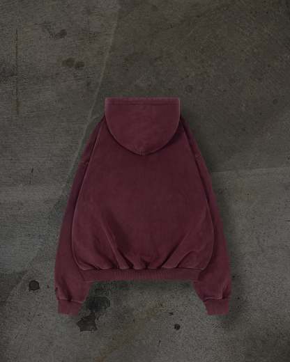 ATHLETIC ZIPUP (CRIMSON)-IYAMIUIO