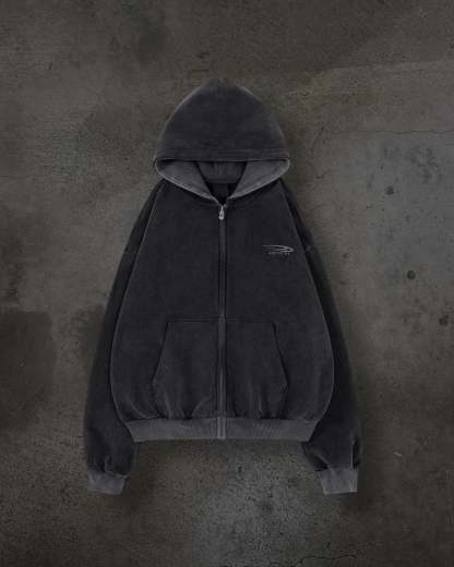 ATHLETIC ZIPUP (COAL)-IYAMIUIO