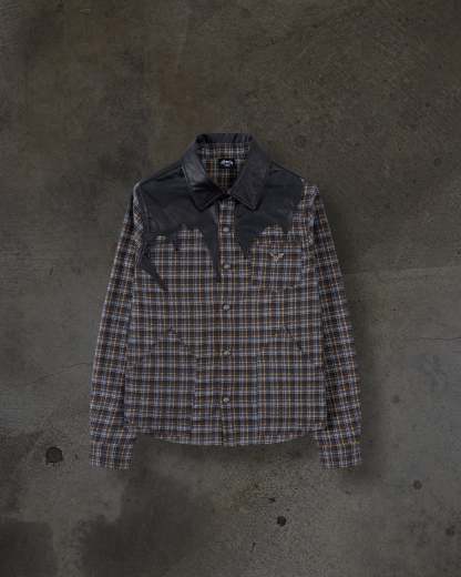 LEATHER FLANNEL (BROWN)-IYAMIUIO