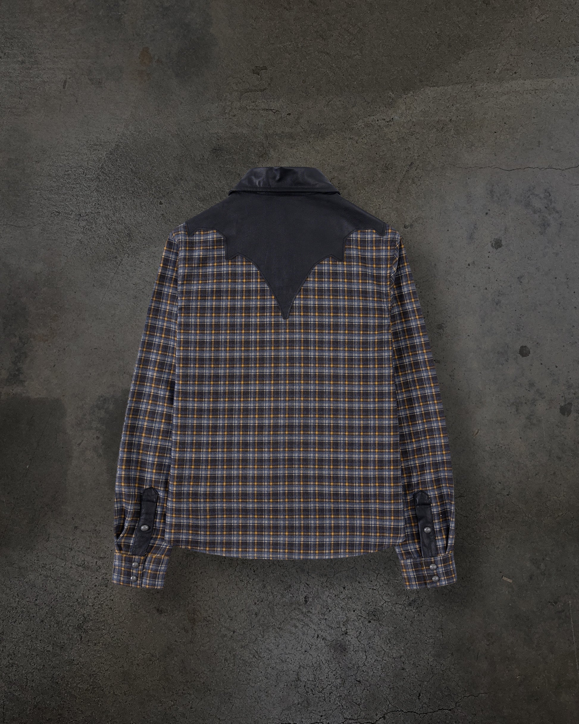 LEATHER FLANNEL (BROWN)-IYAMIUIO