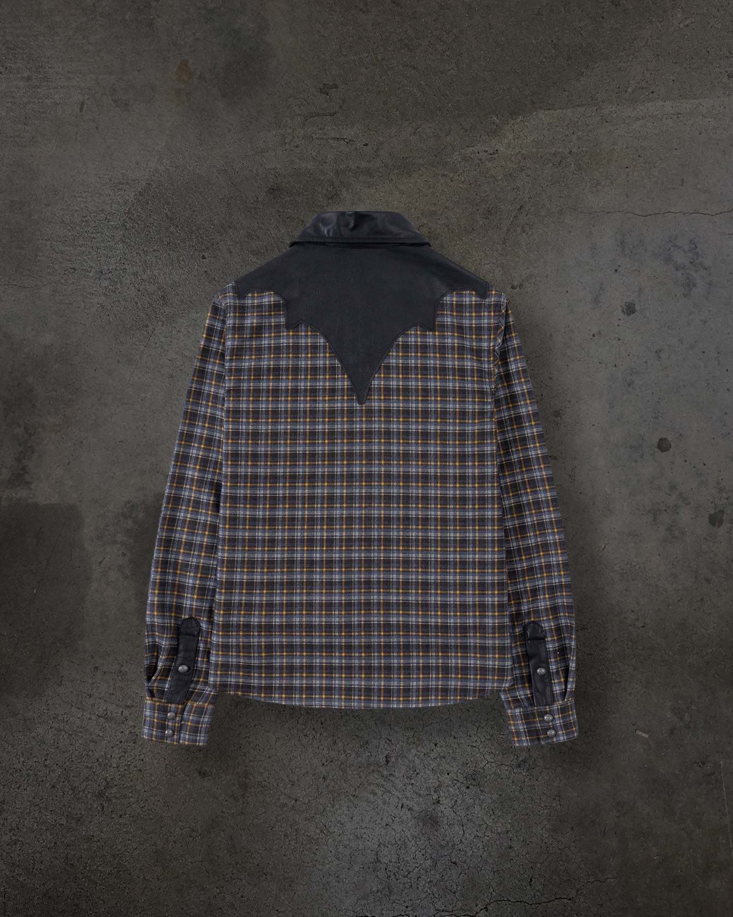 LEATHER FLANNEL (BROWN)-IYAMIUIO