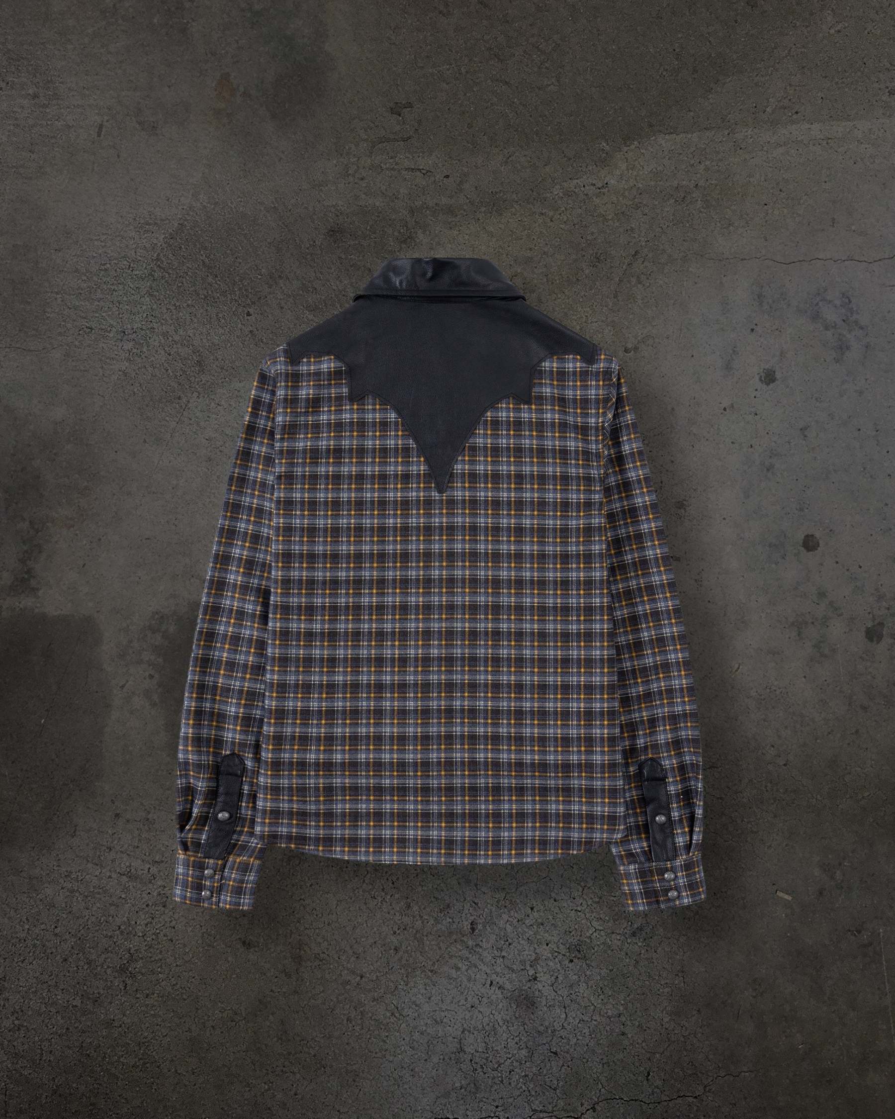 LEATHER FLANNEL (BROWN)-IYAMIUIO