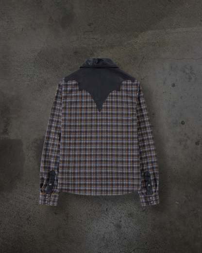 LEATHER FLANNEL (BROWN)-IYAMIUIO
