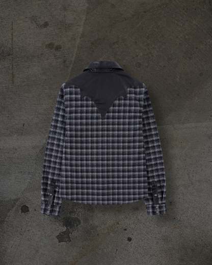 LEATHER FLANNEL (BLACK)-IYAMIUIO