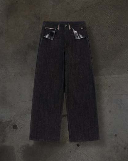 JAPANESE SELVEDGE SLUB DENIM (COAL)-IYAMIUIO