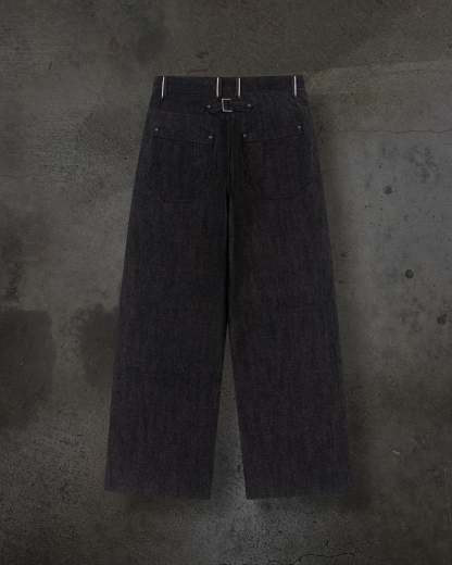 JAPANESE SELVEDGE SLUB DENIM (COAL)-IYAMIUIO