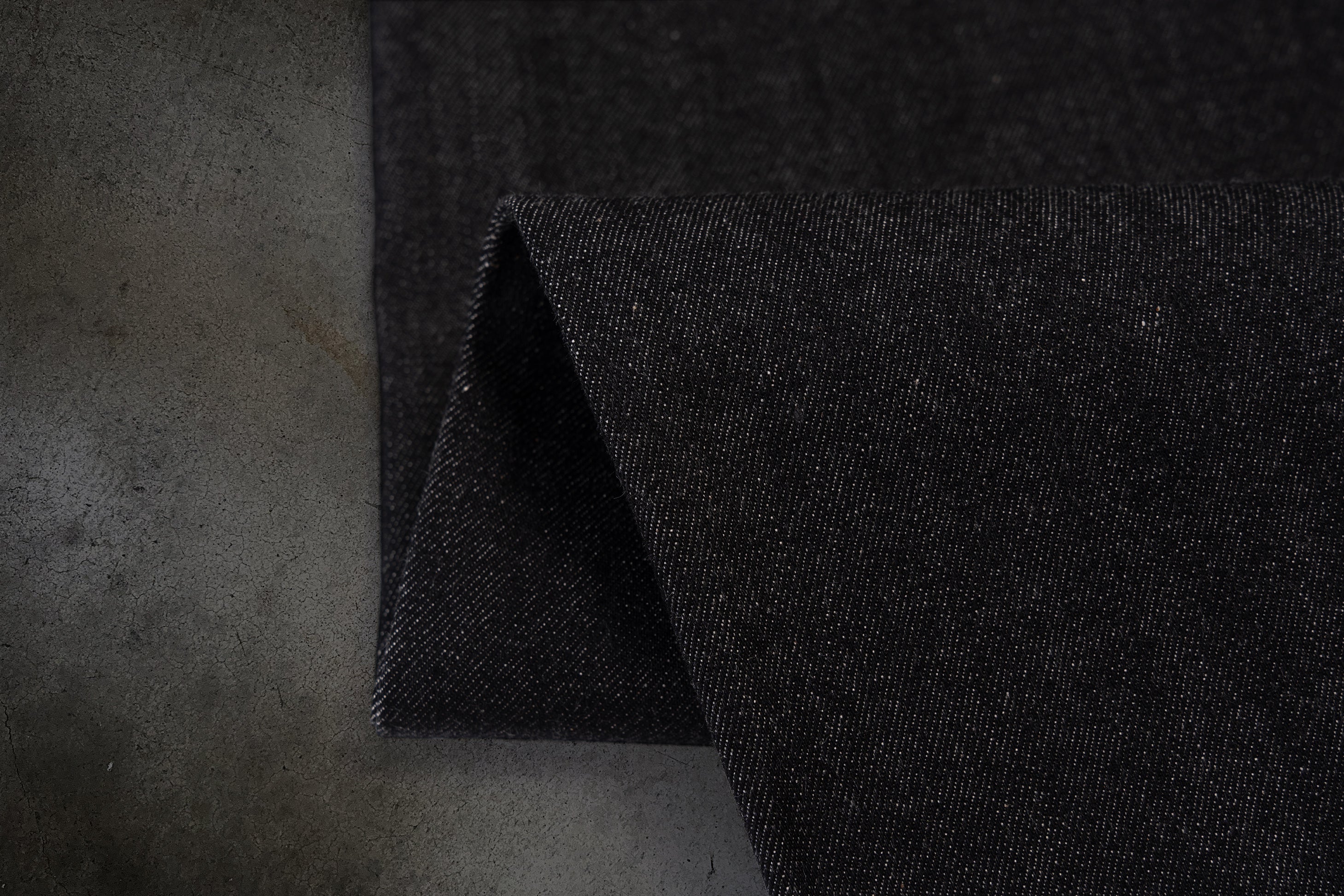 JAPANESE SELVEDGE SLUB DENIM (COAL)-IYAMIUIO
