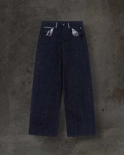 JAPANESE SELVEDGE SLUB DENIM (INDIGO)-IYAMIUIO