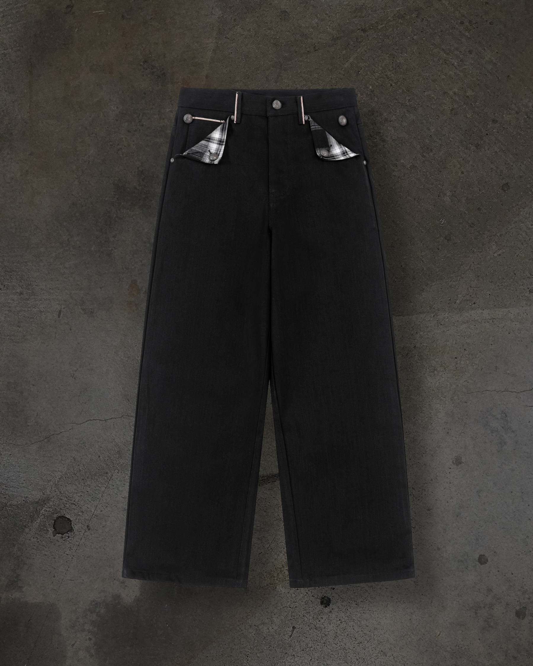 JAPANESE SELVEDGE SLUB DENIM (JET BLACK)-IYAMIUIO