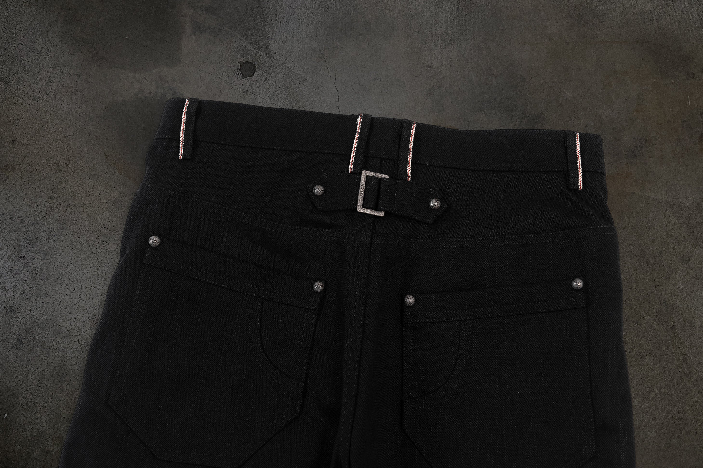 JAPANESE SELVEDGE SLUB DENIM (JET BLACK)-IYAMIUIO