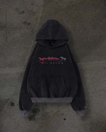 RACEHORSE PULLOVER (COAL)-IYAMIUIO