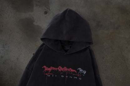 RACEHORSE PULLOVER (COAL)-IYAMIUIO