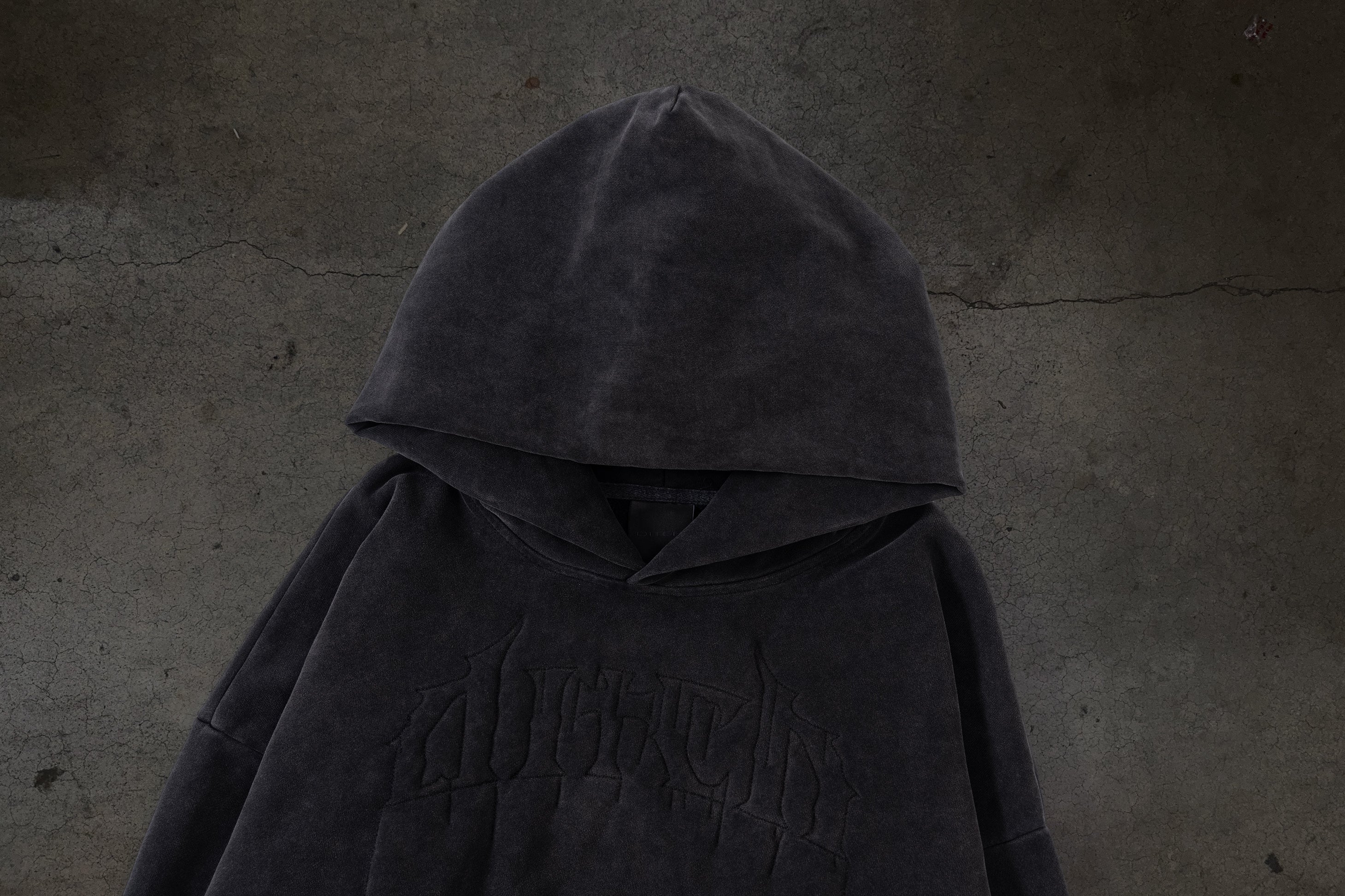 STITCHED LOGO PULLOVER (COAL)-IYAMIUIO