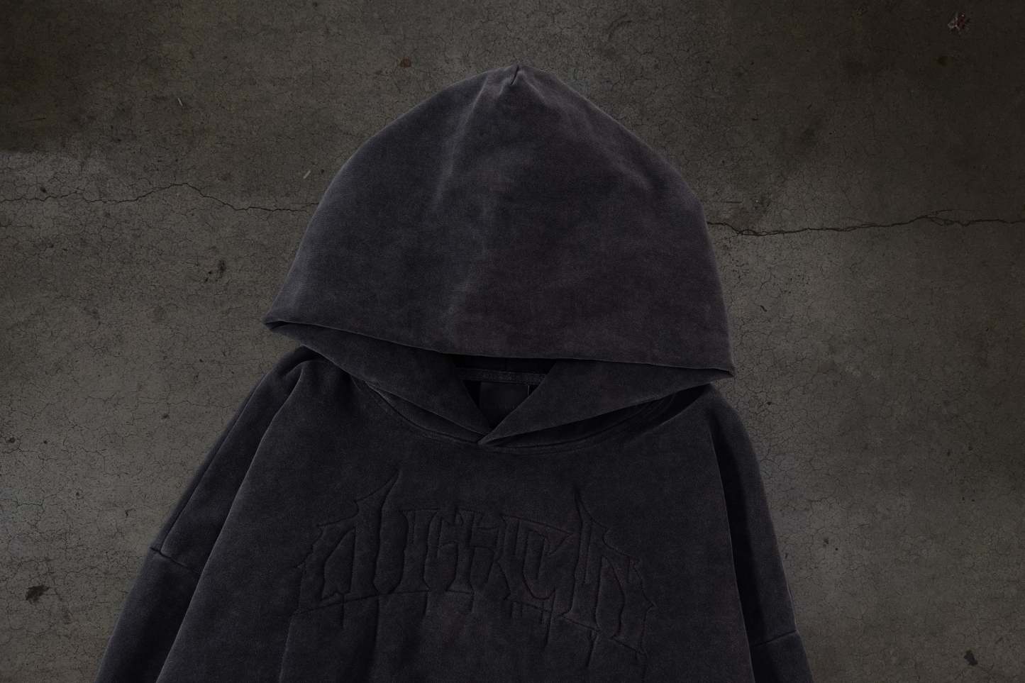 STITCHED LOGO PULLOVER (COAL)-IYAMIUIO