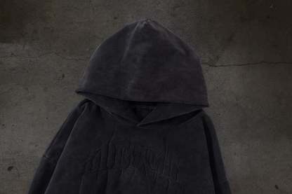 STITCHED LOGO PULLOVER (COAL)-IYAMIUIO