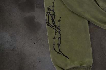 ATHLETIC BARBED ZIPUP (ASH)-IYAMIUIO