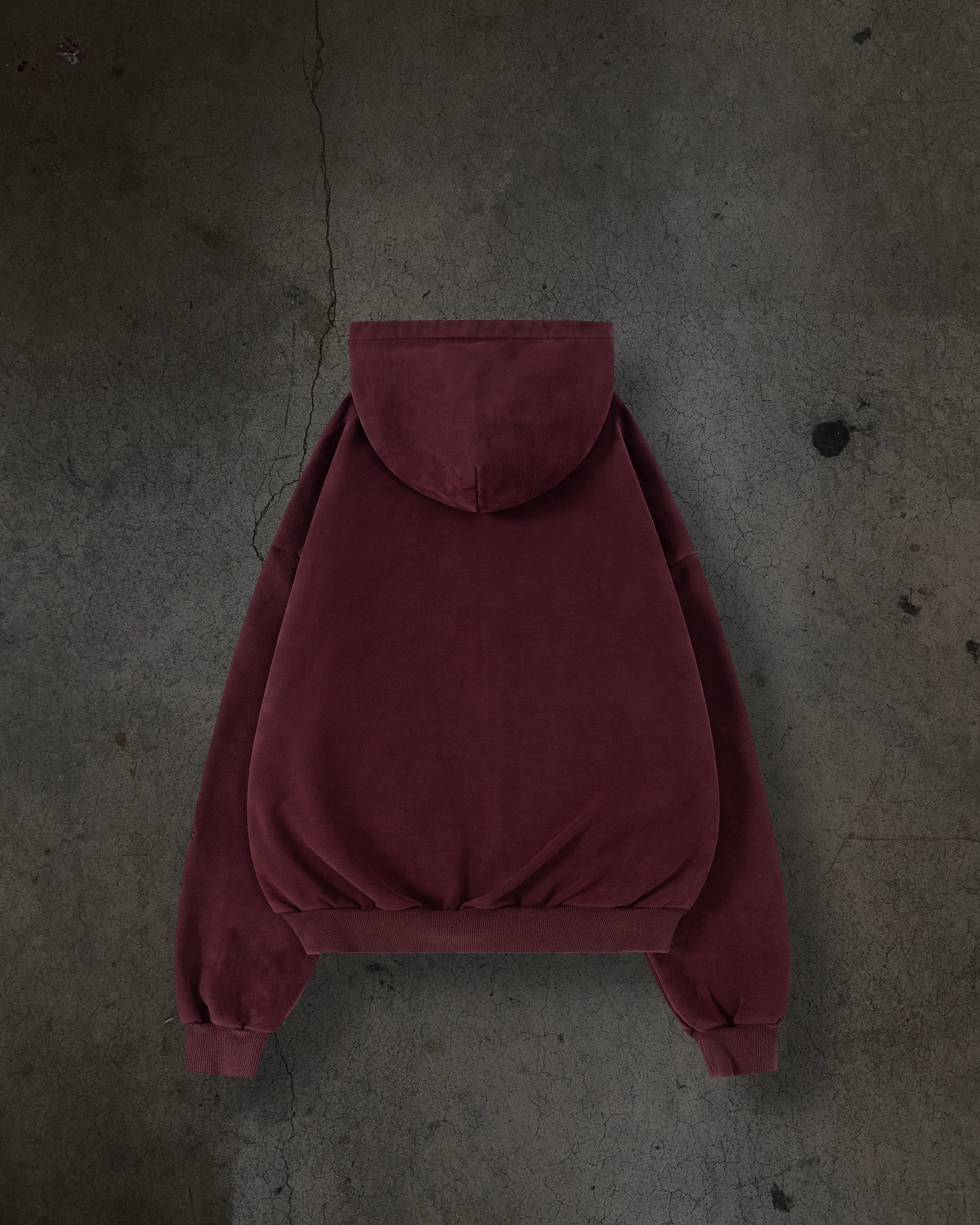 ATHLETIC BARBED ZIPUP (CRIMSON)-IYAMIUIO