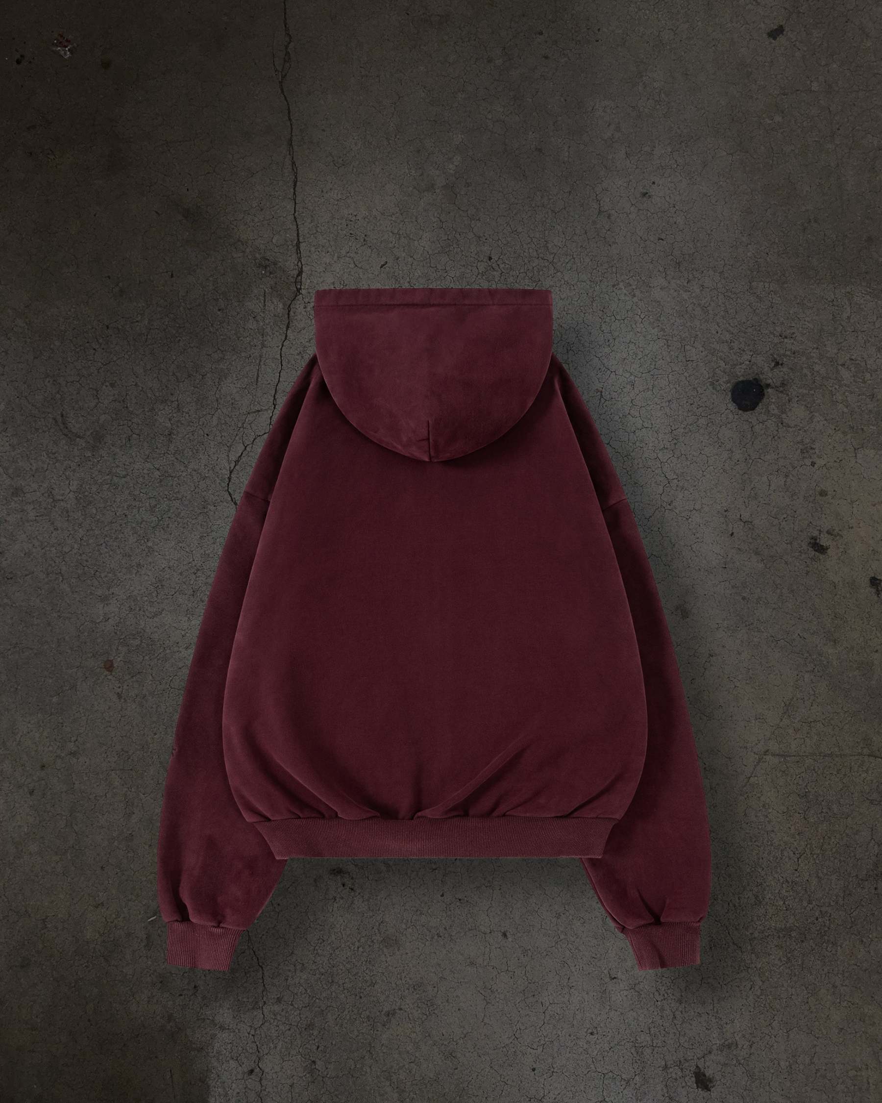 ATHLETIC BARBED ZIPUP (CRIMSON)-IYAMIUIO