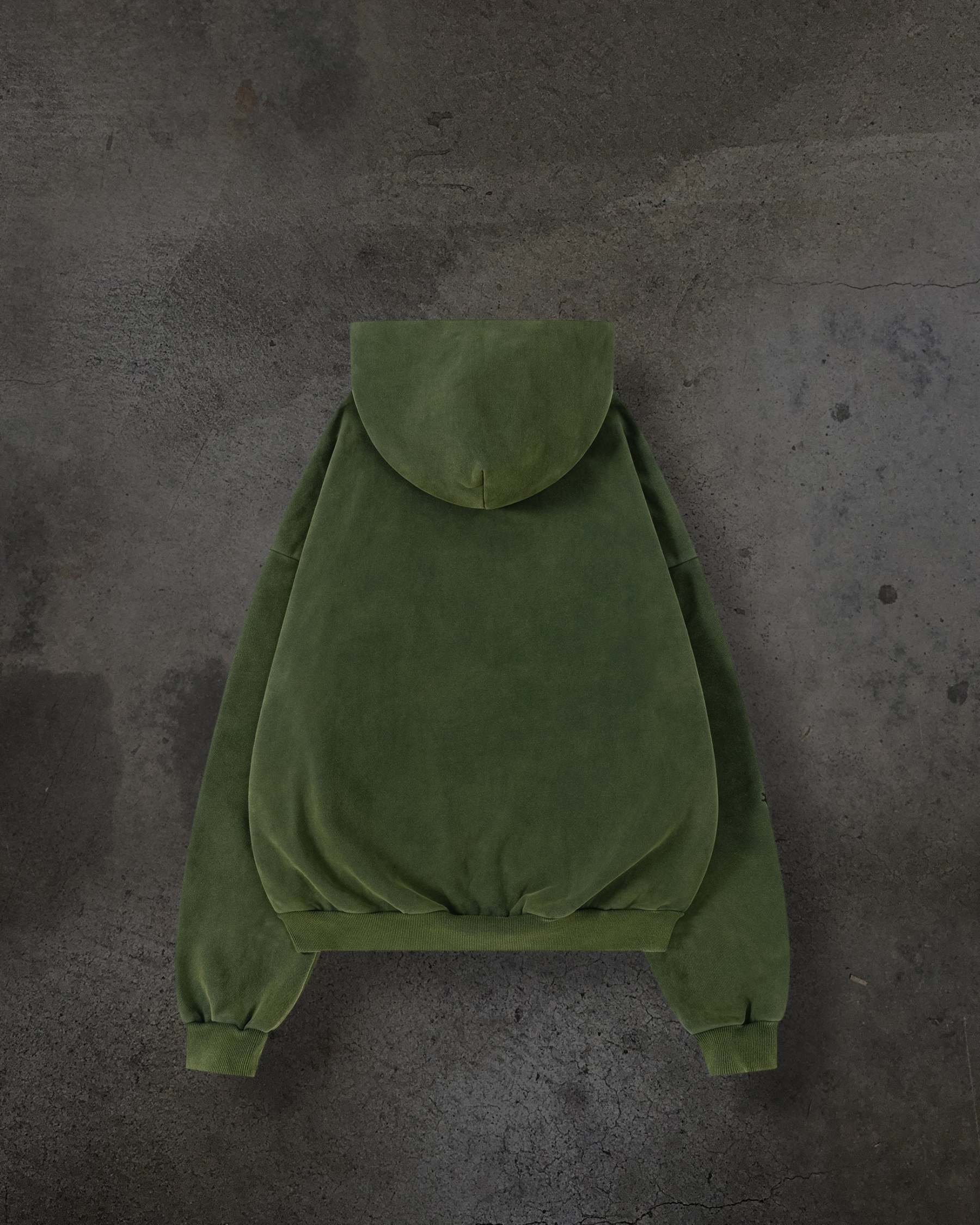 ATHLETIC BARBED ZIPUP (PINE)-IYAMIUIO