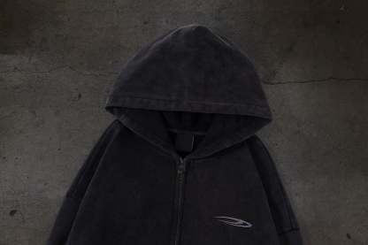 ATHLETIC BARBED ZIPUP (COAL)-IYAMIUIO