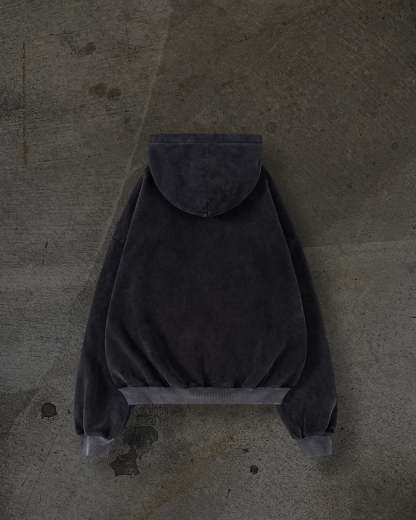 ATHLETIC BARBED ZIPUP (COAL)-IYAMIUIO