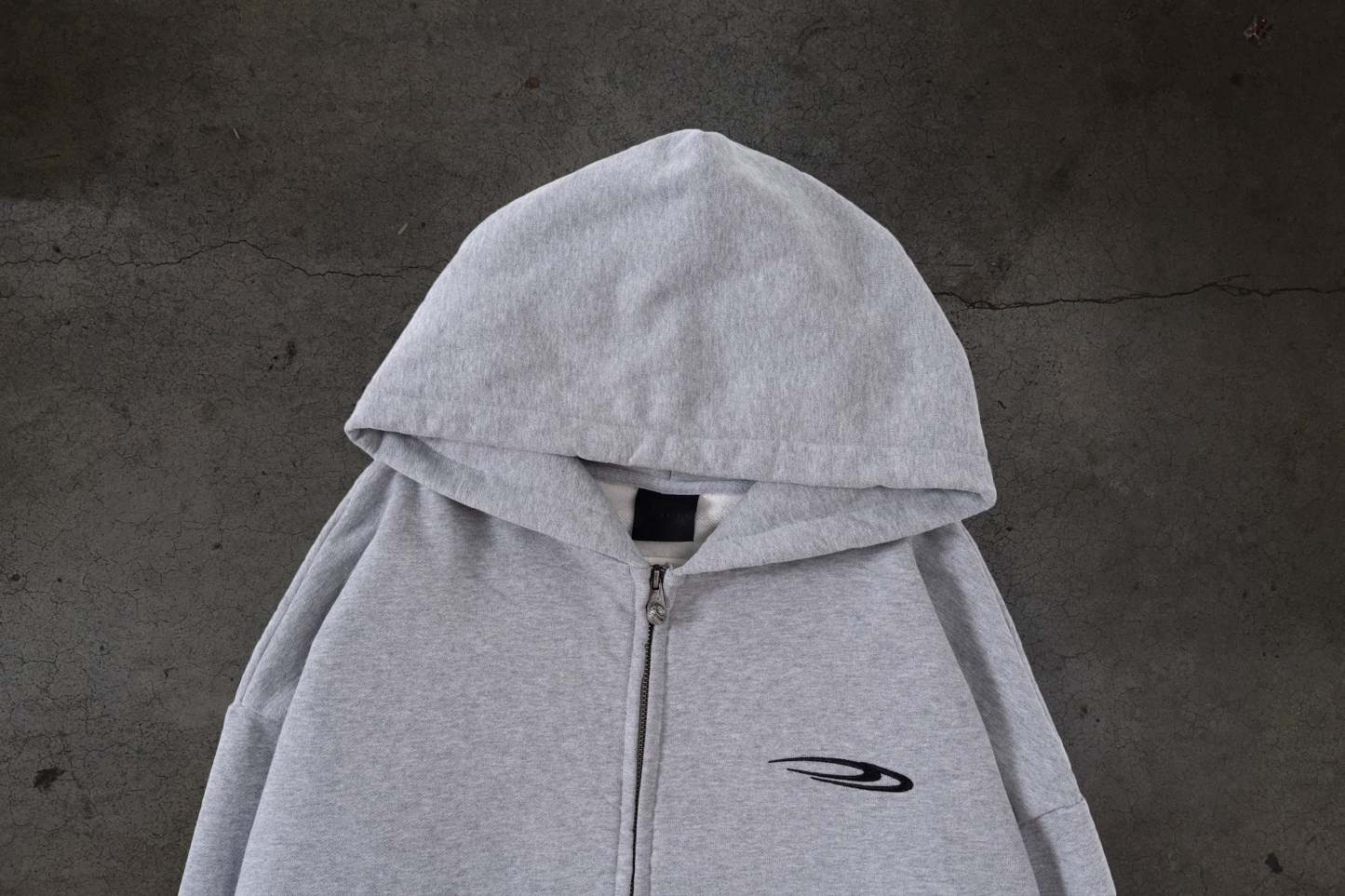 ATHLETIC BARBED ZIPUP (HEATHER)-IYAMIUIO