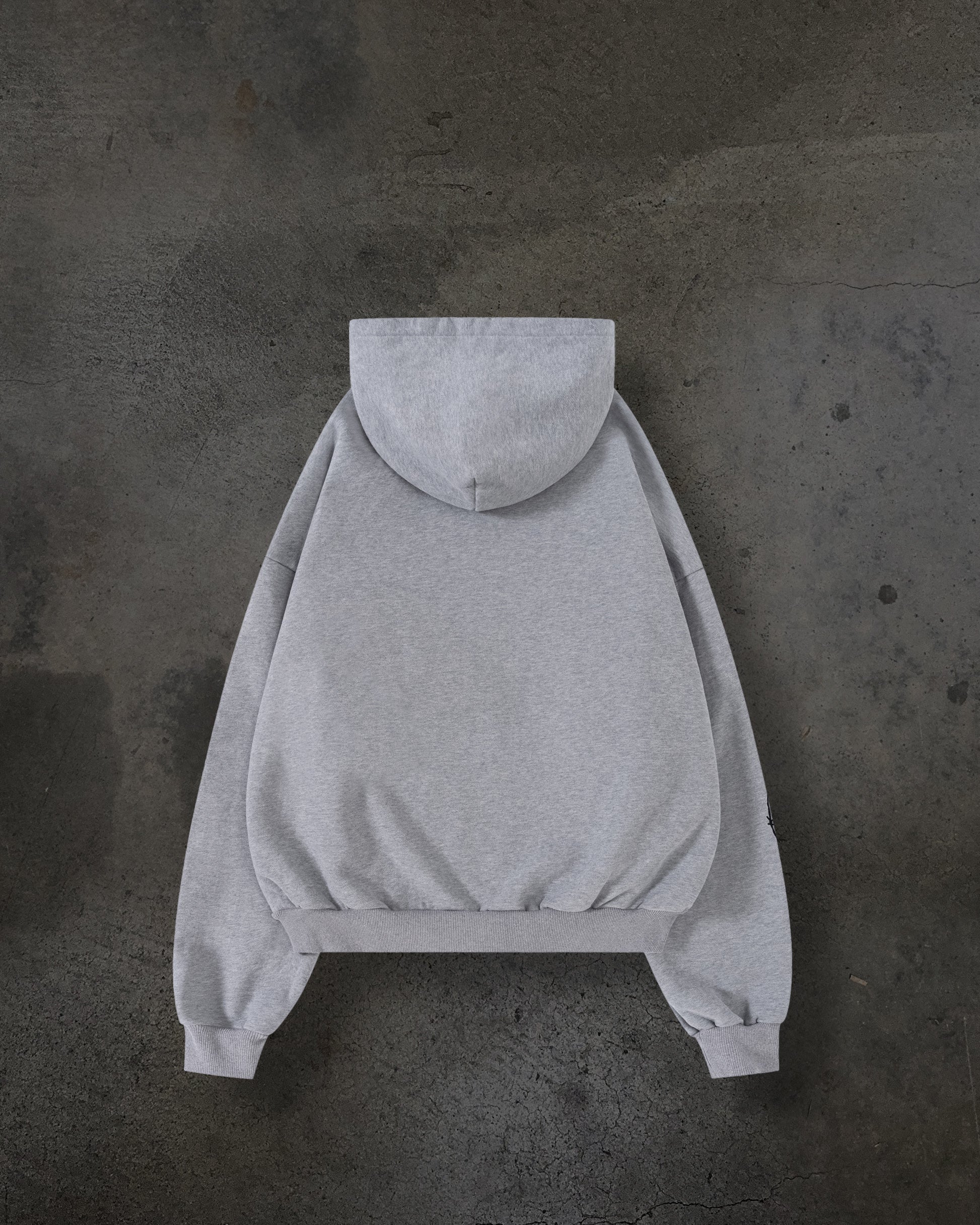 ATHLETIC BARBED ZIPUP (HEATHER)-IYAMIUIO