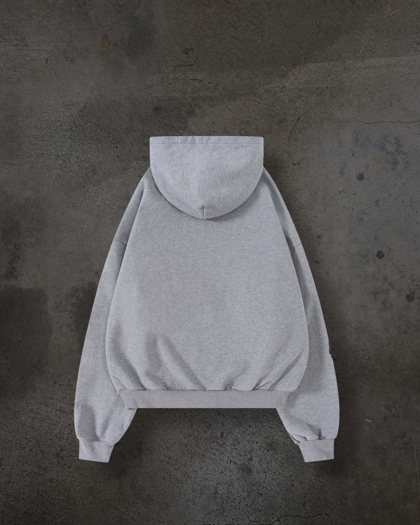 ATHLETIC BARBED ZIPUP (HEATHER)-IYAMIUIO