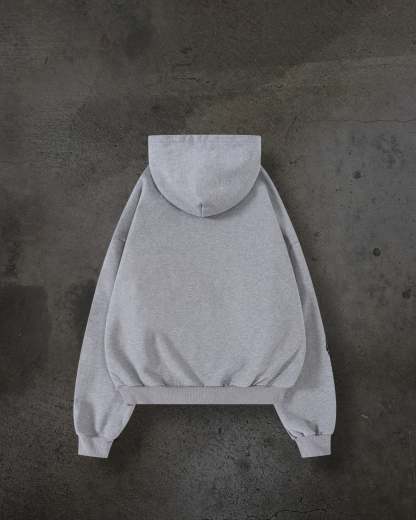 ATHLETIC BARBED ZIPUP (HEATHER)-IYAMIUIO