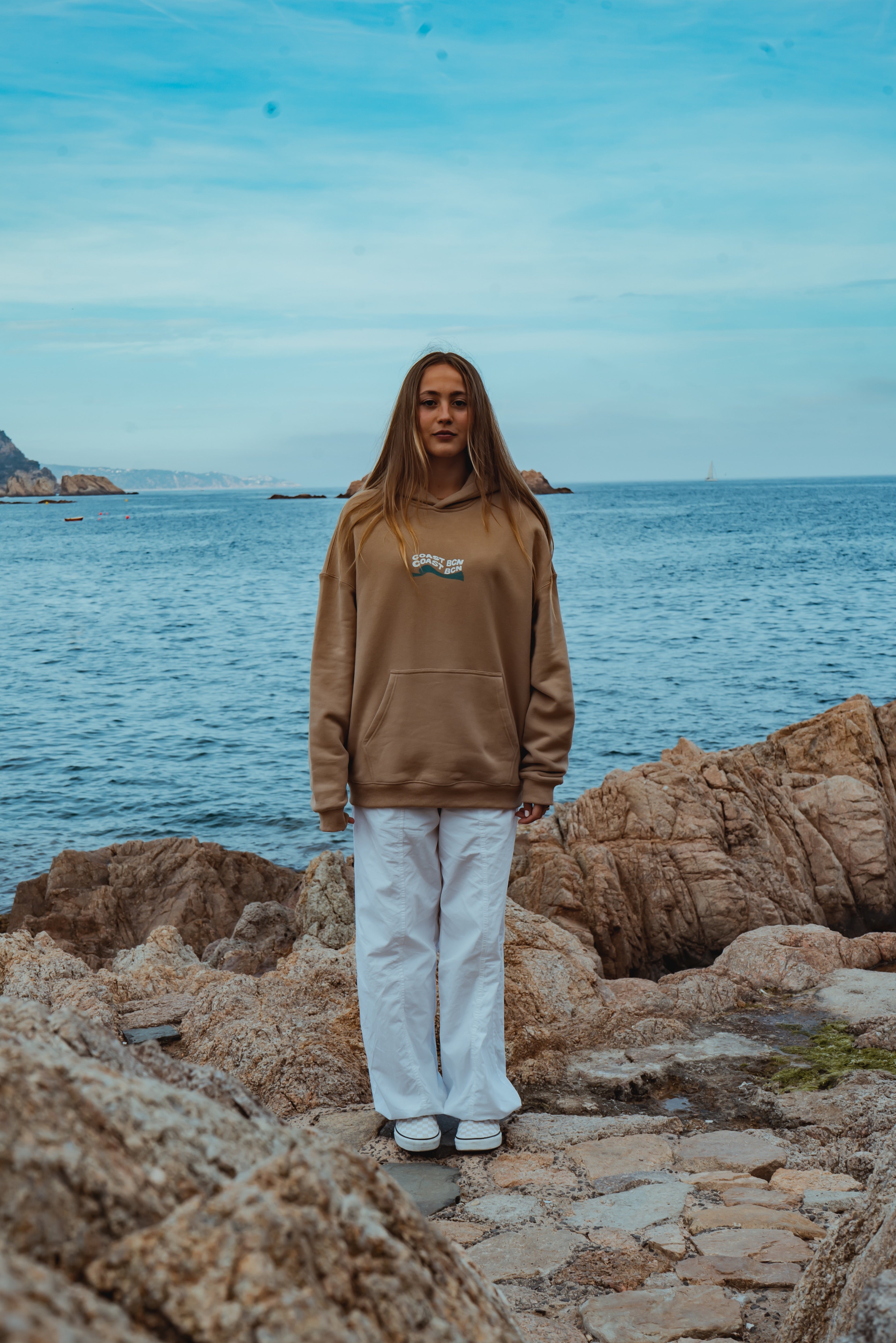 Khaki Outer Hoodie-IYAMIUIO