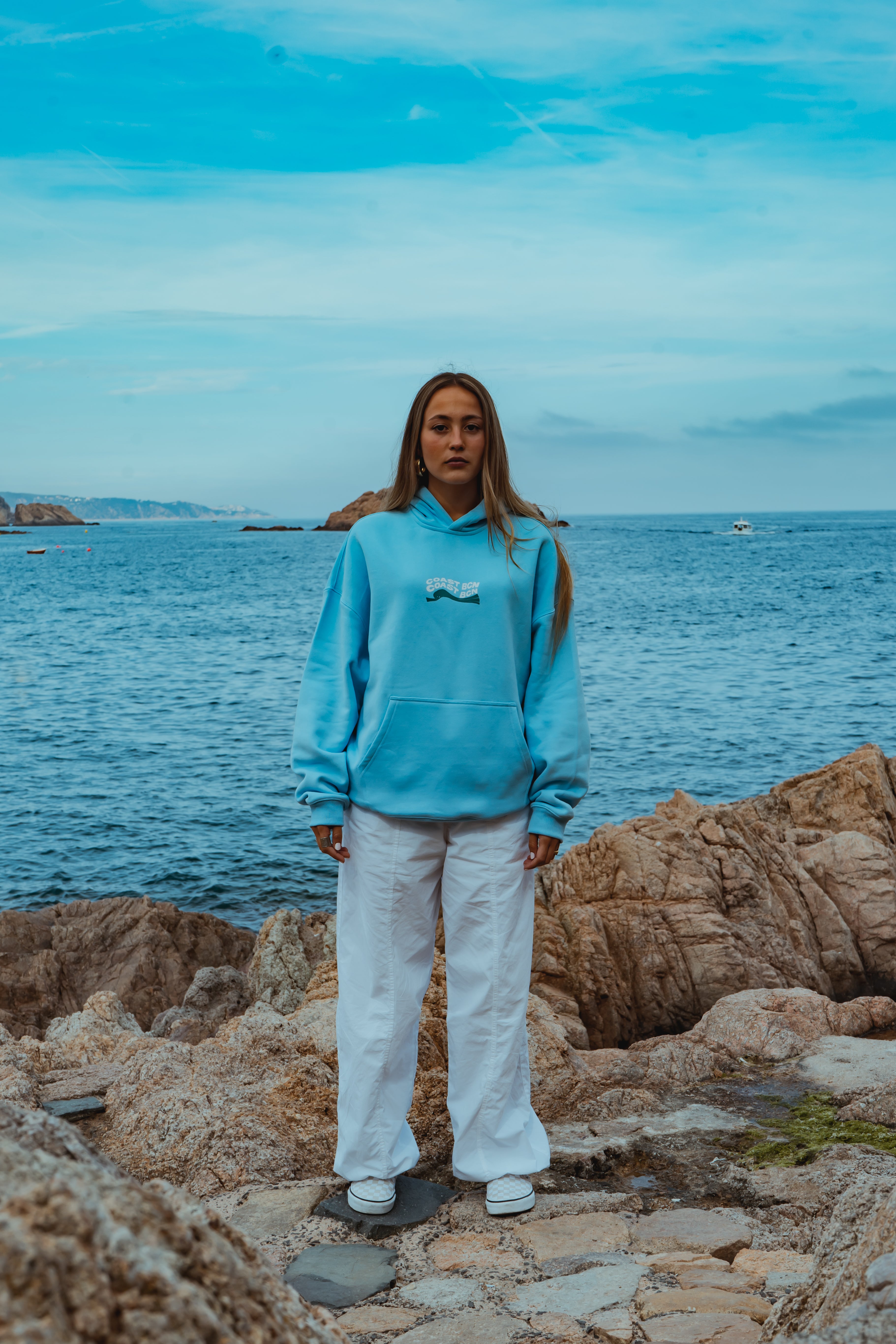 Baby Blue Outer Hoodie-IYAMIUIO