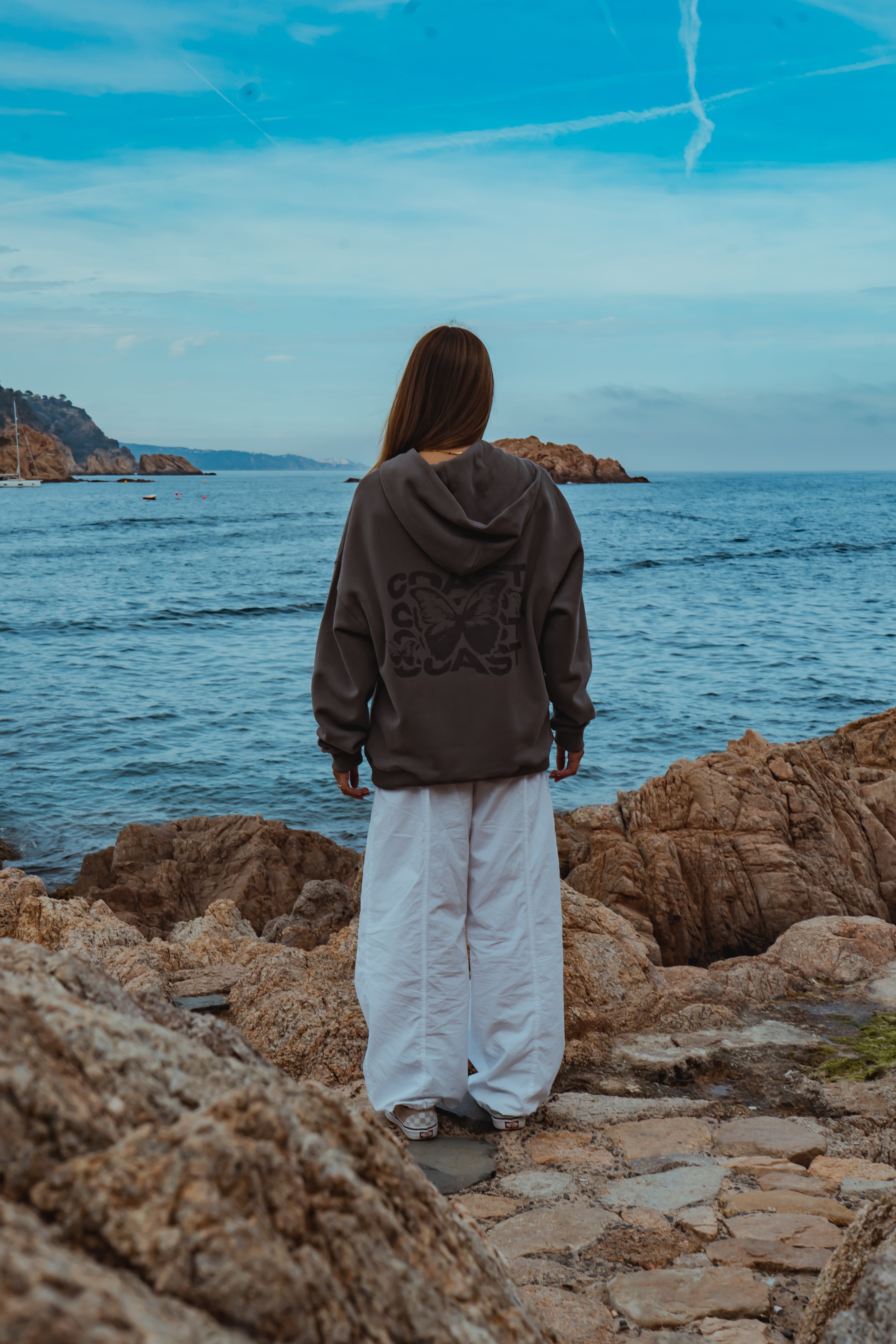 Gray Half Tone Zipper-IYAMIUIO