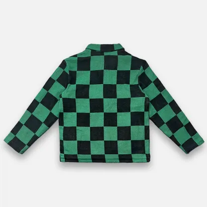 Demon Slayer Tapestry Button-Up jacket-IYAMIUIO