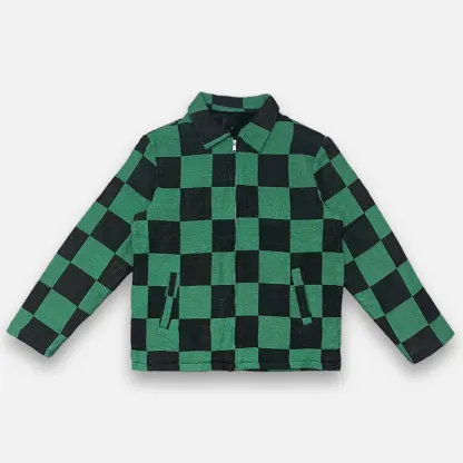 Demon Slayer Tapestry Button-Up jacket-IYAMIUIO