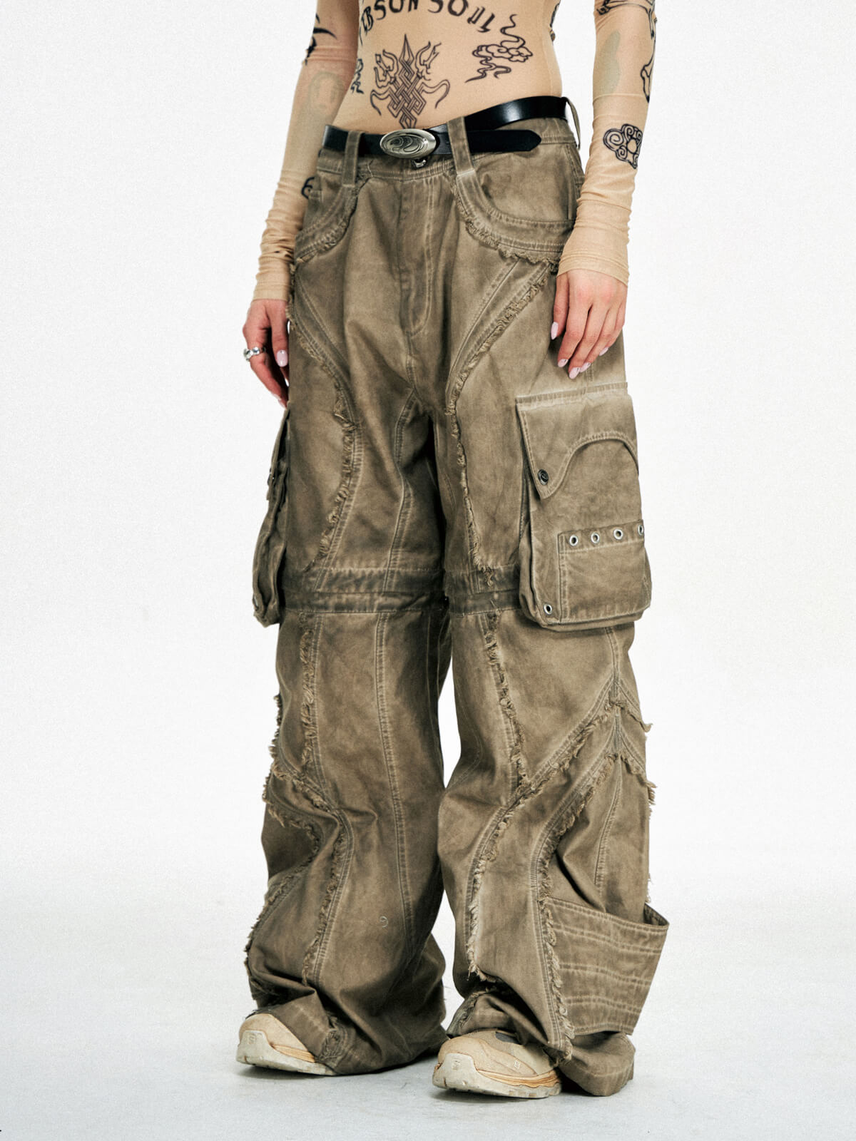 Personsoul Urban Desert Tactical Cargo Pants-IYAMIUIO